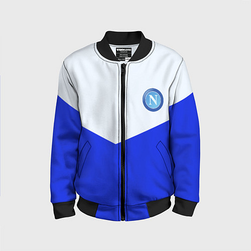 Детский бомбер Napoli fc geometry / 3D-Черный – фото 1