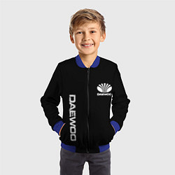 Бомбер детский Daewoo logo white, цвет: 3D-синий — фото 2
