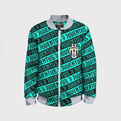 Детский бомбер Juventus pattern logo steel