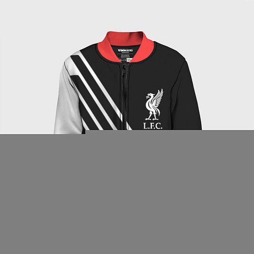 Детский бомбер Liverpool sport fc geometry / 3D-Красный – фото 1