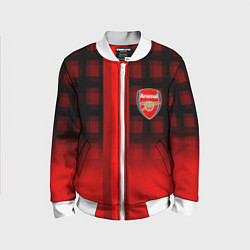 Бомбер детский Arsenal fc sport geometry steel, цвет: 3D-белый