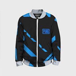 Детский бомбер PUBG blue geometry