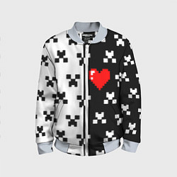 Детский бомбер Minecraft pattern love