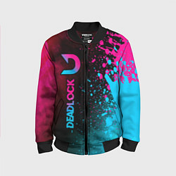 Детский бомбер Deadlock - neon gradient по-вертикали