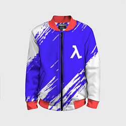 Бомбер детский Half life белые краски, цвет: 3D-красный