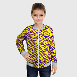 Бомбер детский Stranger Things serials, цвет: 3D-серый — фото 2