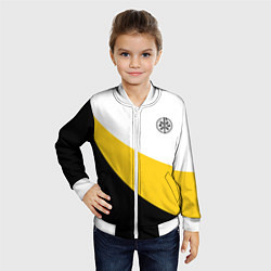 Бомбер детский Сокрушу пред ним врагов его малый черный КЦК Никол, цвет: 3D-белый — фото 2