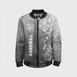 Детский бомбер Arsenal - grey gradient по-вертикали