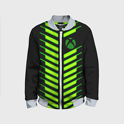 Бомбер детский Xbox green line, цвет: 3D-серый