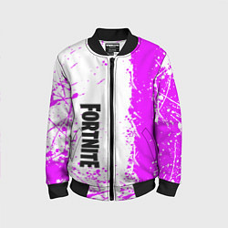 Бомбер детский Fortnite pink color, цвет: 3D-черный