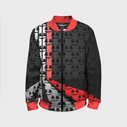 Бомбер детский Marshmello pattern, цвет: 3D-красный