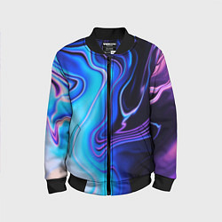 Бомбер детский Abrupt neon colors, цвет: 3D-черный