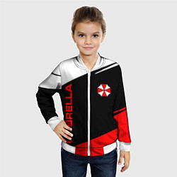 Бомбер детский Umbrella corporation - resident evil, цвет: 3D-белый — фото 2