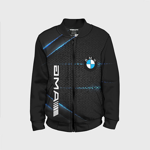 Детский бомбер BMW metal steel / 3D-Черный – фото 1