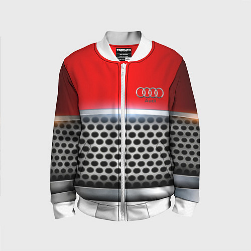 Детский бомбер AUDI metal collection game / 3D-Белый – фото 1