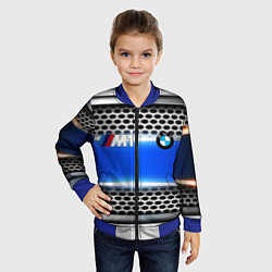 Бомбер детский BMW metal machine, цвет: 3D-синий — фото 2