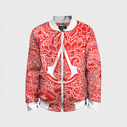 Бомбер детский Assassins Creed shadows, цвет: 3D-белый