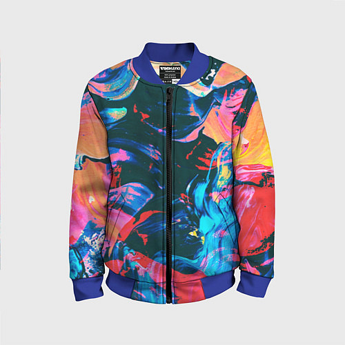Детский бомбер Colors / 3D-Синий – фото 1