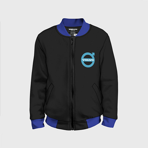 Детский бомбер Volvo logo car / 3D-Синий – фото 1