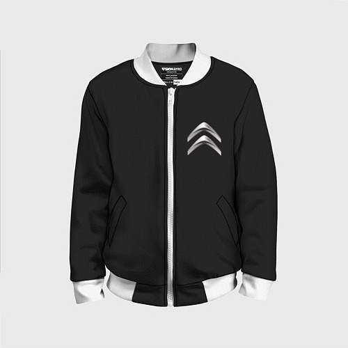 Детский бомбер Citroen logo auto / 3D-Белый – фото 1