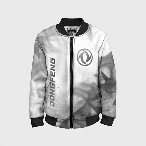 Детский бомбер Dongfeng - white gradient вертикально / 3D-Черный – фото 1