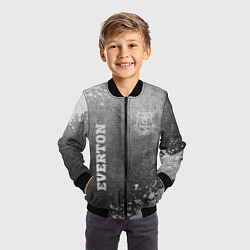 Бомбер детский Everton - grey gradient вертикально, цвет: 3D-черный — фото 2