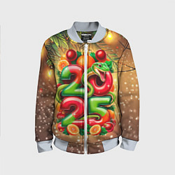 Бомбер детский Змеи к нам приходят, цвет: 3D-серый
