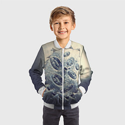 Бомбер детский Синяя кровь, цвет: 3D-белый — фото 2