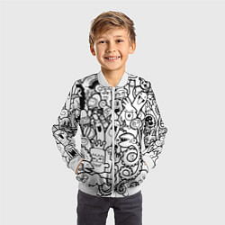 Бомбер детский Каляки маляки, цвет: 3D-белый — фото 2