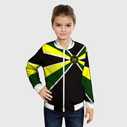 Бомбер детский Мотострелковые войска: шеврон без текста, цвет: 3D-белый — фото 2