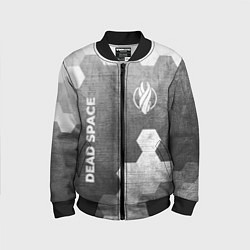 Бомбер детский Dead Space - grey gradient вертикально, цвет: 3D-черный