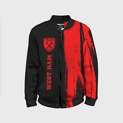 Детский бомбер West Ham - red gradient по-вертикали