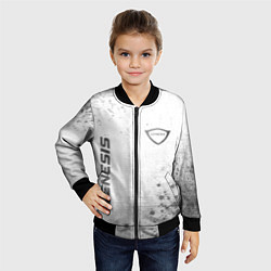 Бомбер детский Genesis - white gradient вертикально, цвет: 3D-черный — фото 2