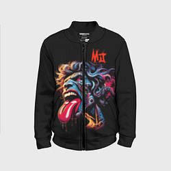 Бомбер детский Mick Jagger - Rolling Stones, цвет: 3D-черный