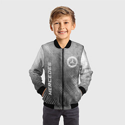 Бомбер детский Mercedes - grey gradient вертикально, цвет: 3D-черный — фото 2