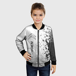 Бомбер детский Citroen - white gradient по-вертикали, цвет: 3D-черный — фото 2