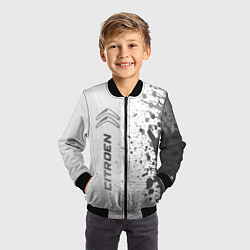 Бомбер детский Citroen - white gradient по-вертикали, цвет: 3D-черный — фото 2