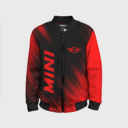Бомбер детский Mini - red gradient вертикально, цвет: 3D-черный