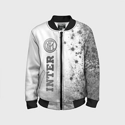 Бомбер детский Inter - white gradient по-вертикали, цвет: 3D-черный