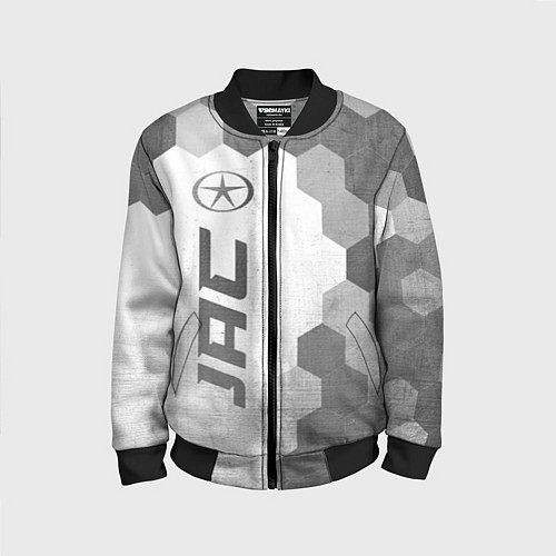 Детский бомбер JAC - white gradient по-вертикали / 3D-Черный – фото 1