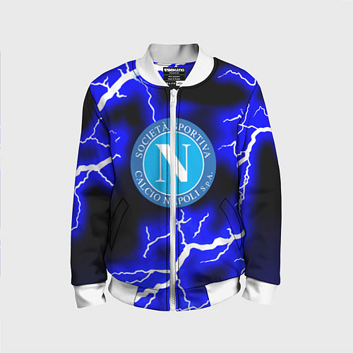 Детский бомбер Napoli storm fc / 3D-Белый – фото 1