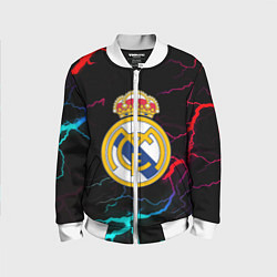 Бомбер детский Real Madrid neon storm, цвет: 3D-белый