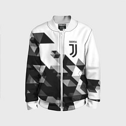 Бомбер детский Juventus geometry black, цвет: 3D-белый