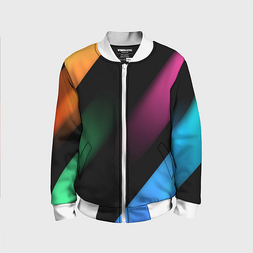 Детский бомбер Multicoloured / 3D-Белый – фото 1
