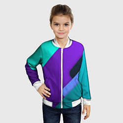 Бомбер детский Multicoloured, цвет: 3D-белый — фото 2