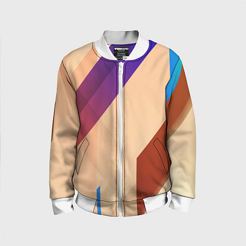 Детский бомбер Multicolored / 3D-Белый – фото 1