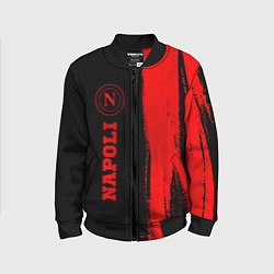 Детский бомбер Napoli - red gradient по-вертикали