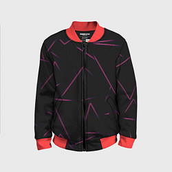 Бомбер детский Color pink line, цвет: 3D-красный