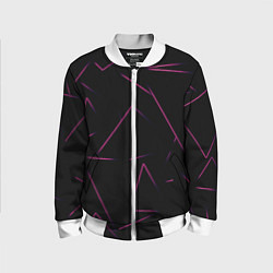 Бомбер детский Color pink line, цвет: 3D-белый