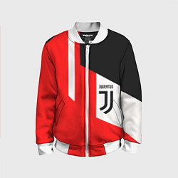 Бомбер детский Juventus sport geometry, цвет: 3D-белый